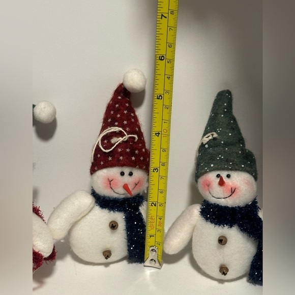 Large Collection of Stuffed Snowman Ornaments - Picture 14 of 16